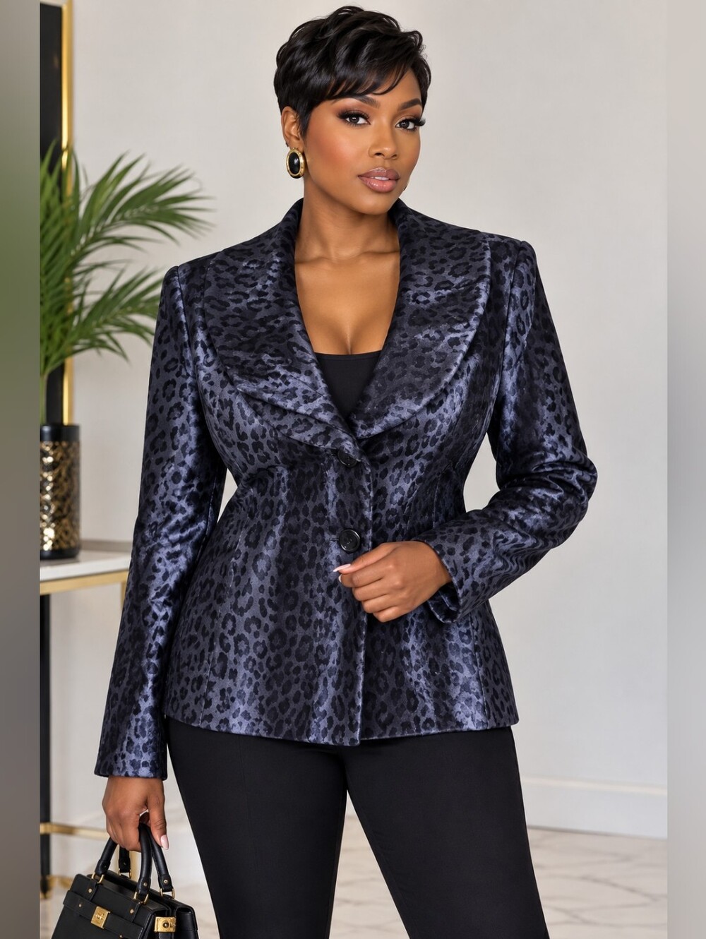 Classiques Entier Black Leopard Fall Jacket 🍁